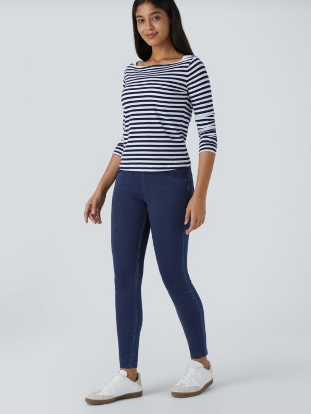 Halara Flex™ High Waisted Tummy Contol Pockets Denim Work Leggings size medium
